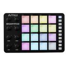 AMW Smartpad Black Controlador Midi USB 16 PADs 8 Knobs Multifunção BT DAW Li-Ion