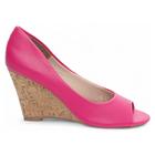 Anabela Plataforma Cunha Sandalia Feminina Pink AVS 105H