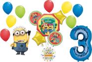 Anagrama de buquê de balão: Meu Malvado Favorito, 3º aniversário dos Minions