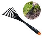 Ancinho Rastelo Ferramenta Jardinagem com Cabo para Jardim Limpar Grama 400mm - Starfer