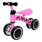 Andador Infantil Bicicleta De Equilibrio Sem Pedal 4 Rodas Zippy Toys Quadriciclo Bebê Criança 24Kg Bike Passeio Rosa