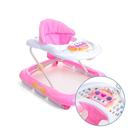 Andador Infantil Didático Interativo Atividades Musical Pianinho Baby Style - Rosa