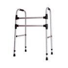 Andador para Caminhada Apoio Adulto Idoso Reabilitação Dobrável 2 Barras Fixas em Alumínio