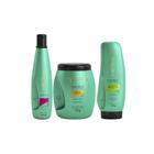 Aneethun Cachos Shampoo 300ml + Máscara 500g + Finalizador Ondas e Cachos 250g