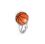 Anel Bola de Basquete Esporte Basketball Bijuteria