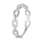 Anel Corrente Prata Classic Chain