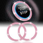 Anel de decoração Car Engine Start Stop LivTee Crystal x2