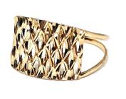 Anel de ouro 18 k Trabalhado Estampado
