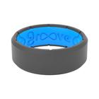 Anel de silicone Groove Life Edge Deep Stone/azul tamanho 14 para homens