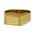 Anel Em Ouro 18k 750 Masculino Adulto