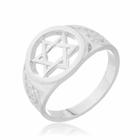 Anel Estrela De Davi Prata 925 Kl Mod 03