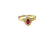 Anel Formatura Ouro 18k Zircônia Rosa Ishizaki - 2.73