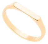 Anel Ouro 18K Chapa 3mm Luxo Masculino e Feminino Moderno