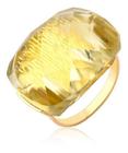 Anel Pedra Natural Green Gold Ouro 18k Puro