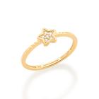 Anel skinny ring estrela 18k com zircô 512942 Rommanel