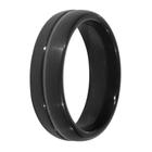 Anel Tungstênio Black Real 6mmX2,4mm