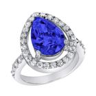 Anel West Coast Jewelry Montana Blue CZ Sterling Silver