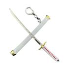 Anime Mini Roronoa Zoro Samurai Espada Chaveiro Katana Fivela Chaveiro Para Homens Mulheres Cosplay