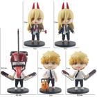 Anime Motosserra Homem Estatuetas De Ação Conjunto 6 Pçs Denji Power Pvc Modelo Boneca Crianças - Bandai