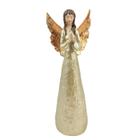 Anjo Rezando Dourado Barroco Enfeite Decorativo 19X7X4Cm - Inigual