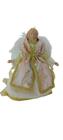 Anjo Topo Arvore Natal Pink/Gold Decoração Enfeite Casa 18Cm