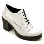 Ankle Boot Feminino Qea Menina Brasil 19000 Verniz Branco