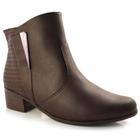 Ankle Boots Feminino Comfortflex Marrom 23-86302 NP