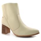 Ankle Boots Feminino Ramarim Off White 23-95121