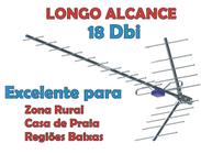 Antena Digital Externa 4K Yagi para TV Longo Alcance - Alta Ganho e Potencia 18 Dbi - Proeletronic PROHD-1118