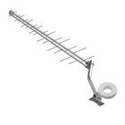 Antena digital externa Log 28 elementos UHF, HDTV com Cabo SL-2800K Brasforma