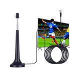 Antena Digital interna e externa qualidade ultra HD Base magnética Compatível com conversor digital Hdtv, Uhf e Vhf