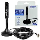 Antena Digital Interna E Externa Vhf Fm Hdtv Para Tv e Radio - Exbom