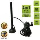 Antena Digital Interna Externa 4.5dbi 3 Metros - FX-ANT-6 - ds