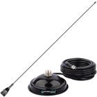 Antena Móvel Vhf 1/4 de Onda Suporte Magnético Imã Cabo Coaxial 5,5 metros Conector Uhf Mini Motorola