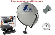 Antena Parabólica 60cm com Recepitor Digital HD da Century Midiabox B7