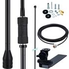 Antena Px Black Mini Argentina 200w 1,08m Suporte Caminhonete Cabo 5,5M - AQUARIO