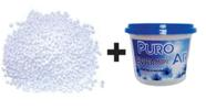 Anti mofo cloreto de cálcio pellets (bolinha) 1 kg + 1 pote para armários, roupeiro, sapateira... - Quimidrol