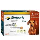 Anti Pulgas Simparic 20mg C/3comp Cães 5,1 A 10 Kg - ZOETIS