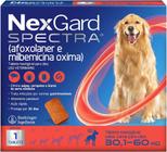 Antipulgas, Carrapatos e Vermífugo NexGard Spectra para Cães de 30,1 a 60 Kg - 1 Tablete