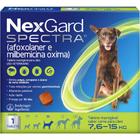 Antipulgas, Carrapatos e Vermífugo NexGard Spectra para Cães de 7,6 a 15 Kg - 1 Tablete