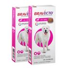 Antipulgas E Carrapatos Bravecto 40 A 56 Kg 1400mg Kit Com 2