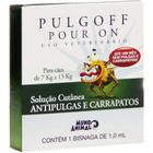 Antipulgas e Carrapatos Mundo Animal Pulgoff Pour On para Cães 1ml de 7kg a 15kg