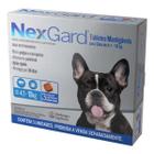 Antipulgas e Carrapatos NexGard 28,3mg Para Cães de 4,1 a 10kg 3 Tabletes