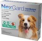 Antipulgas e Carrapatos NexGard 68 mg para Cães de 10,1 a 25 Kg - 1 Tablete