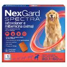 Antipulgas e Carrapatos NexGard Spectra para Cães de 30,1 a 60 Kg - 1 Tablete