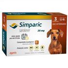 Antipulgas e Carrapatos Para Cães de 5,1 A 10Kg com 3 Comprimidos - SIMPARIC