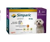 Antipulgas e Carrapatos Simparic 10 mg para Cães de 2,6 - 5 Kg - cx3