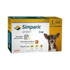 Antipulgas e Carrapatos Simparic para Cães de 1,3 a 2,5Kg 1 comprimido