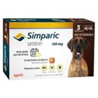 Antipulgas e Carrapatos Simparic Para Cães de 40,1 a 60Kg 120mg Com 3 Comprimidos