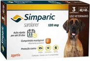 Antipulgas para Caes Simparic de 40,1 a 60 Kg 120mg Zoetis